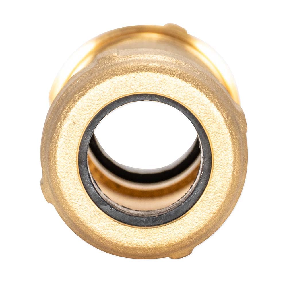 Eastman 5 Inch Long Pattern Compression Coupling, 3/4 Inch IPS x 1 Inch CTS, Brass Plumbing Fitting, 20545LF - Image 3