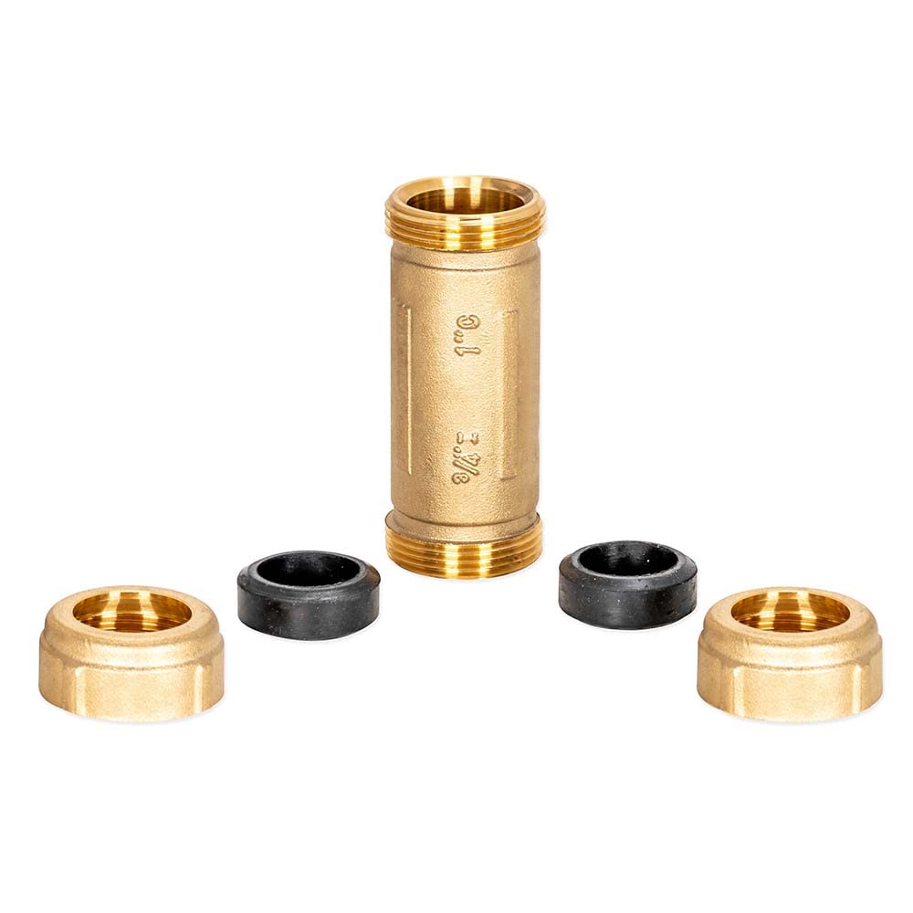 Eastman 5 Inch Long Pattern Compression Coupling, 3/4 Inch IPS x 1 Inch CTS, Brass Plumbing Fitting, 20545LF - Image 4
