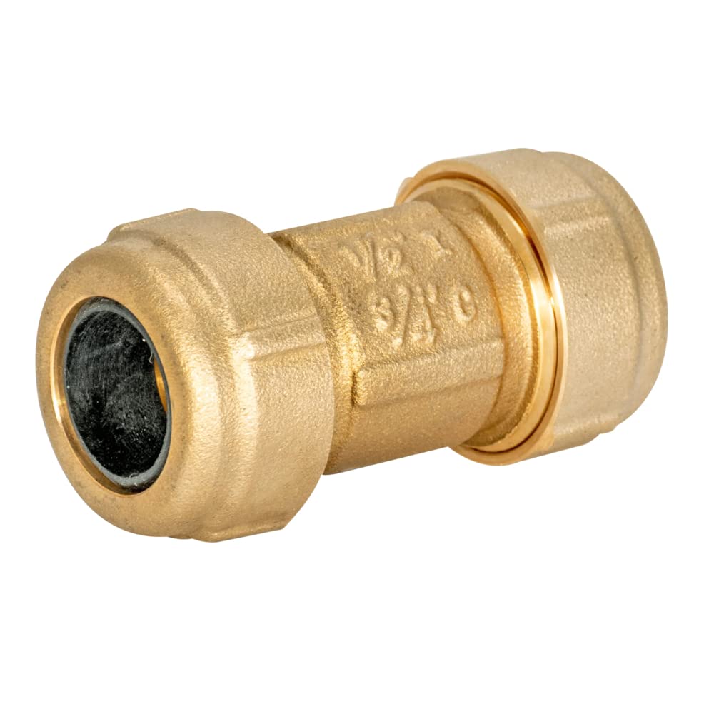 Eastman Short Pattern Compression Coupling, 1/2 Inch IPS x 3/4 Inch Copper, 3 Inch Length, 20523LF - Image 3