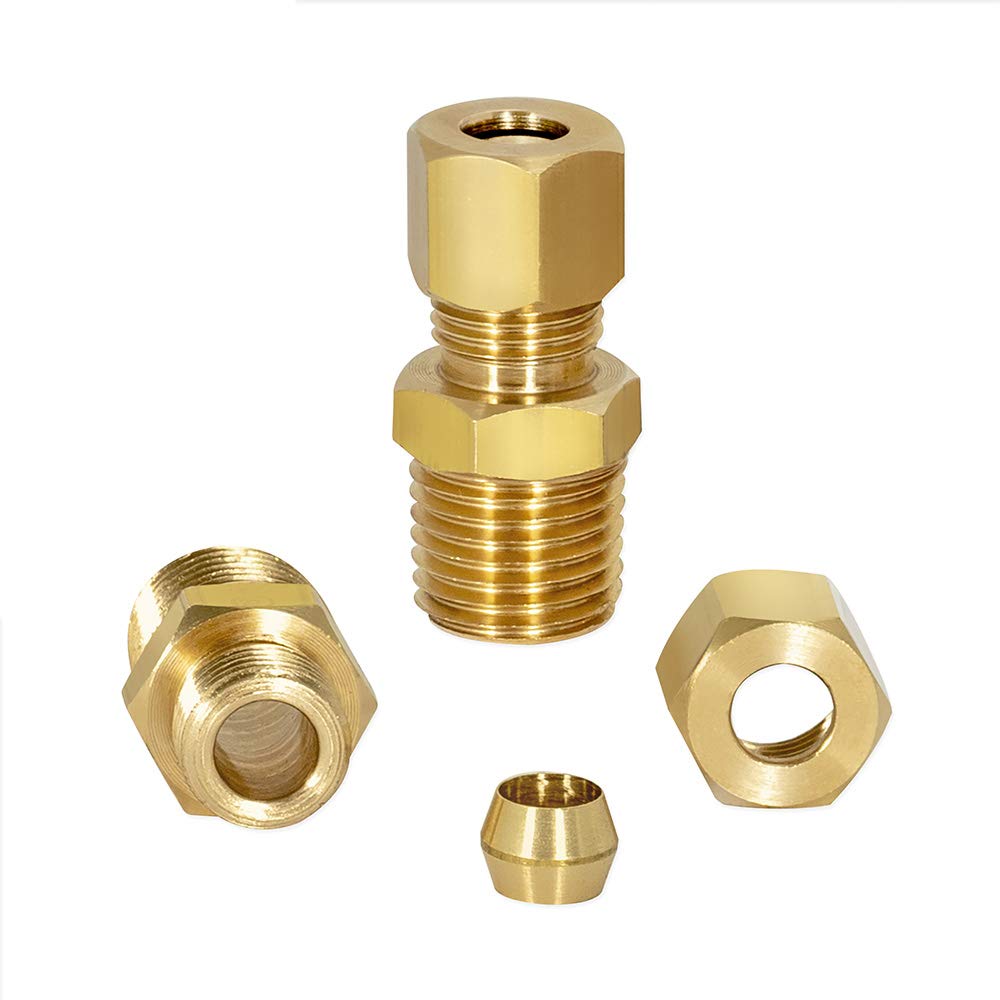 EZ-FLO 10 Inch Line Water Filter, Brass 1/4 Inch MIP x 7/16 Inch Compression Adapters, 1500 Gallon Capacity, 60458N - Image 3